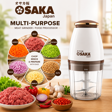Osaka Japan Multi-Purpose Electric Meat Grinder & Food Processor for Kitchen