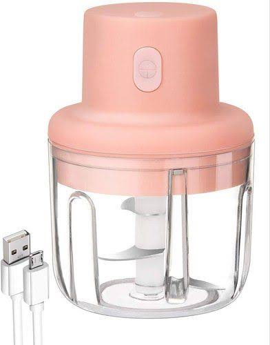 Portable Electric USB Rechargeable Fruit Vegetable Onion Garlic Cutter Mixer Blender Mincer Grinder Food Speedy Chopper Cordless